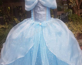 Cinderella Baby Tutu Dress Halloween Costume Little Girl