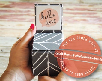 Cadeau anniversaire pour couple, Cadeau pour amoureux, Cadeau romantique, Cadeau unique original pour femme et homme, pour lui, petit budget