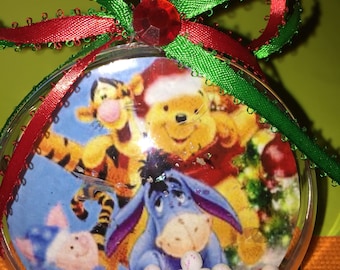 Winnie the Pooh and gang themed ornament