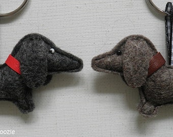 Dachshund keychain 'wire-haired'