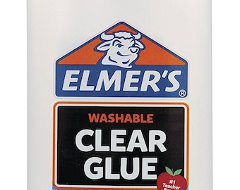 Elmer's Liquid School Glue, Clear, Washable, 32 Ounces - Great for Making Slime