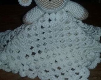 Little Lovey Lamb / Security Blanket, Baby Shower gift, Christmas gift, Stocking Stuffer