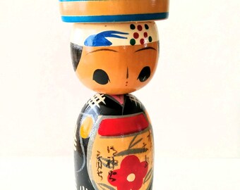 kokeshi doll vintage souvenir of the island "Izu Ooshima"