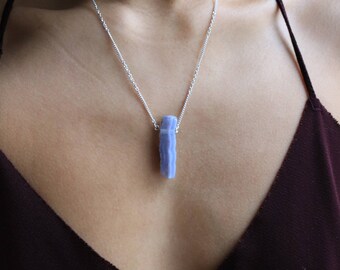 Necklace "Calzedonia", gemstone chalcedony