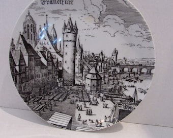 Vintage Collectable Plate Frankfurt Royal Porcelain Bavaria