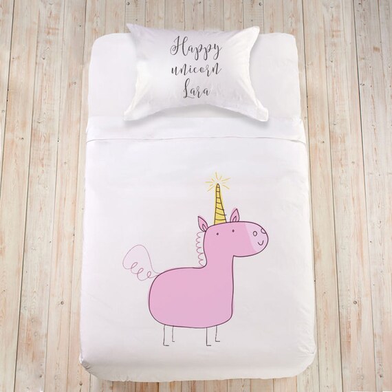 eenhoorn roze eenhoorn kids beddengoed