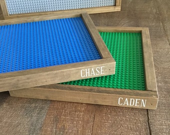 Personalized Lego trays, Lego baseplate, kids gift, kids decor, kids gift