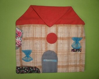 Pocket fabric, decorated, diffuser for lavender grain