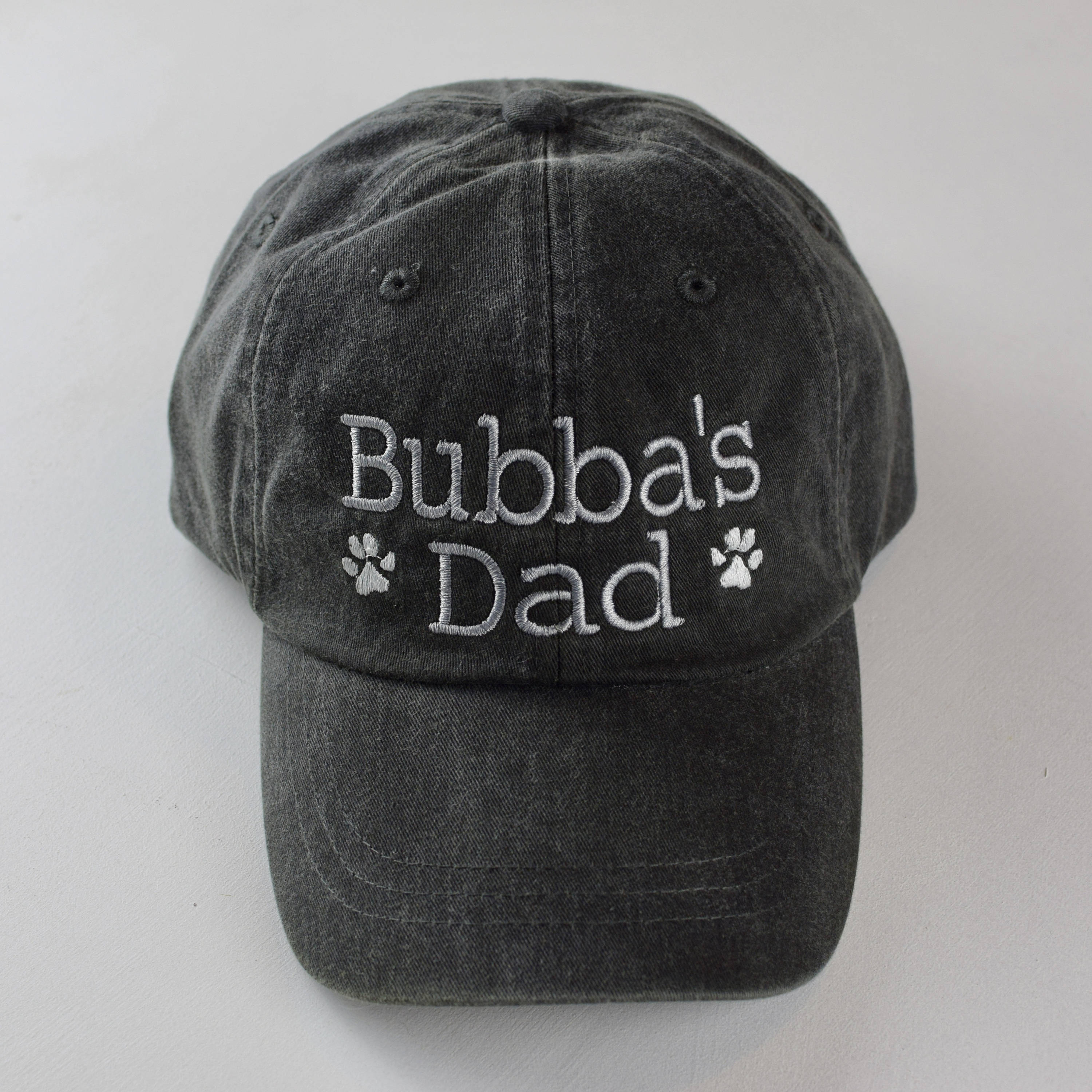 Dog Dad Baseball Cap Embroidered Dog Lover Hat Monogram
