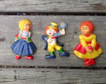Vintage Set of Clown Magnets