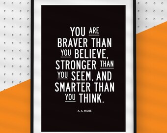 Aa milne quotes | Etsy