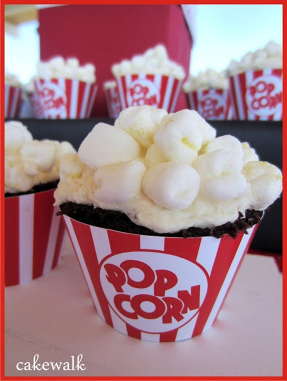 Popcorn Cupcake Wrappers