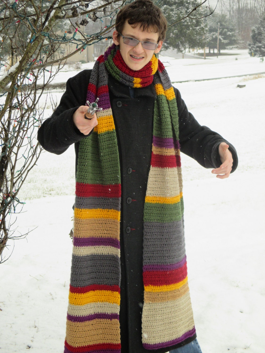 4th Doctor Who scarf pattern CROCHET DIGITAL FILE