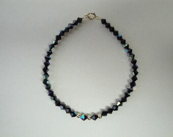 Swarovski bicones beaded bracelet