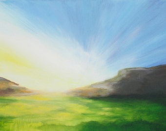 Sunrise over the plain