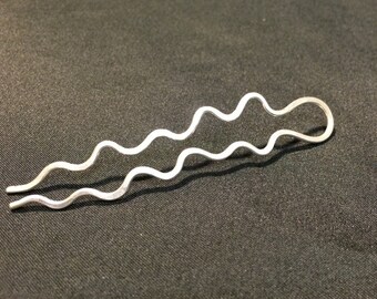 Forged Sterling Silver Hair Pin Fork