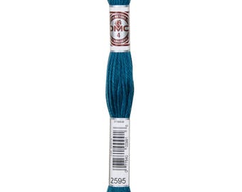 Cotton DMC 89 plied 2595 blue duck canvas