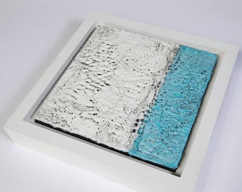 Original Abstract Encaustic Painting // "Control"