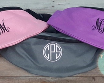 Monogrammed Fanny Pack Embroidered Hip Purse