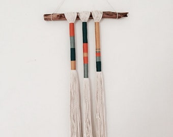 Wall Hanging with Wooden Detail