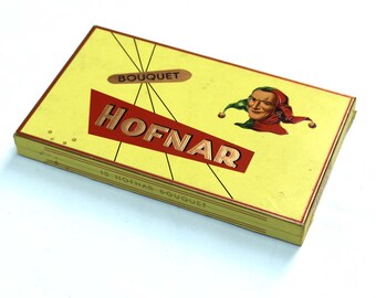 Vintage Dutch Cart Board Cigar Box, Hofnar Cigars