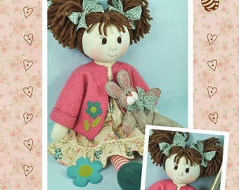 PDF - Millie & Rose Rag Doll Sewing Pattern - Instant download