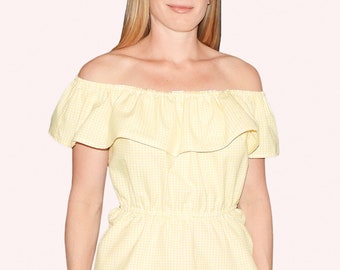 Ocean Ruffle Blouse