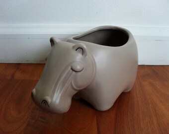 Hold! Ceramic Hippo Planter