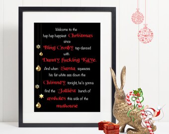 Printable Christmas Welcome Sign | Christmas Vacation | Clark Griswold Quote | National Lampoons
