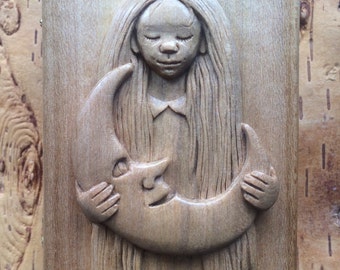 Moon Dream Handcarved Box