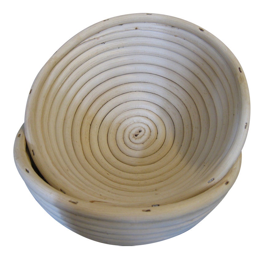 Small Round Handmade Cane Bread Proving Basket /