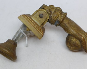 Vintage Victorian Cast Brass Door Knocker - Brass Door Knocker