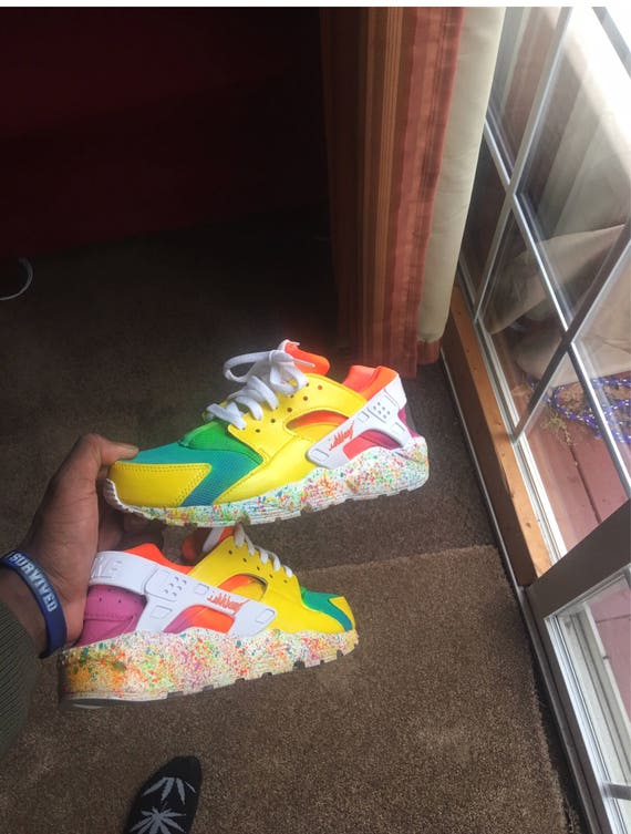 nike huarache rainbow