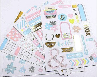 Bullet Journal Stickers, Planner Stickers, Calendar Stickers, Journal Stickers, Card Making, Planner Accessories, Water Intake