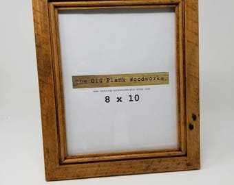 Pine Picture Frame - 8 x 10 - Handmade from Reclaimed Wood