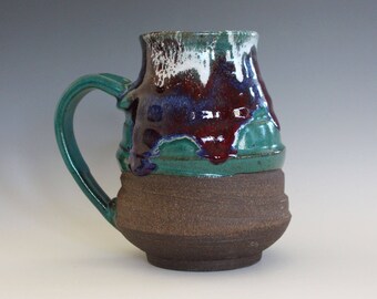 EXTRA LARGE Coffee Mug, 22 oz, unique coffee mug, handmade ceramic cup, handthrown mug, stoneware mug, pottery mug, ceramics and pottery