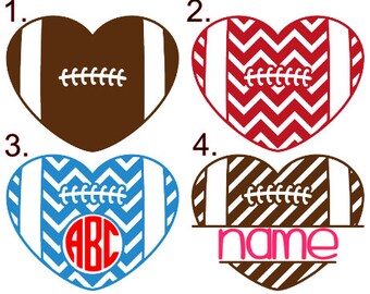 Football Love/Girlfriend Decal!