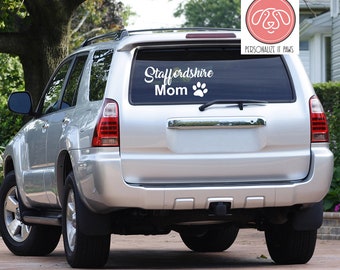 Staffordshire Bull Terrier Dog mom Decal