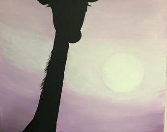 Customizable Giraffe Silhouette
