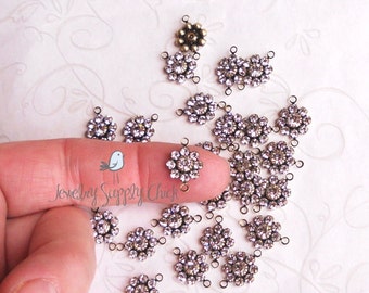 Crystal flower daisy setting Swarovski