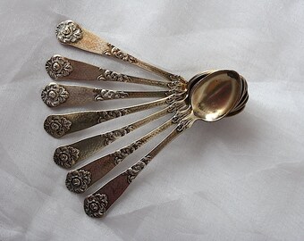 Vintage Silver Spoons - Demitasse Spoons - Small Silver Spoons - Norwegian Sterling Silver - Vintage Wedding Gift - Thorvald Marthinsen