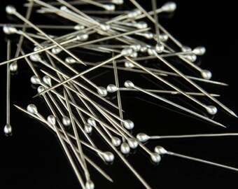 1000Pieces ,2.5CM silver head shirt pins -EMB4242