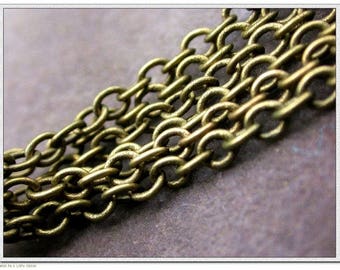 piece of metal bronze finish non-soldered 60 cm chain