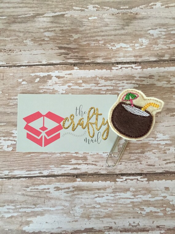 Coconut Drink Paper Clip
