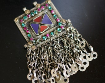 Vintage Kuchi Kochi Koochi Dangle Pendant ATS Tribal Fusion Belly Dance Accessory