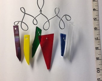 Multicolor Glass Wind Chime