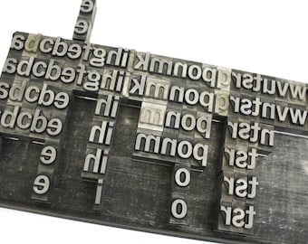Vintage Metal Type Letterpress Lower Case Alphabet / Pick your Letters