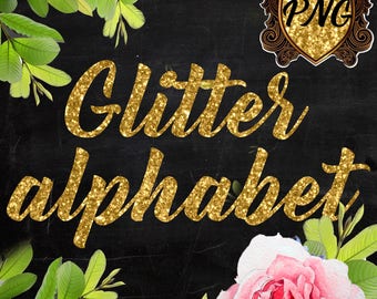 Digital Alphabet Gold Glitter Clipart PNG Graphics Letters letters font cliparts transparent