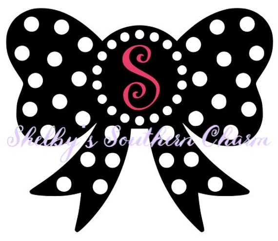 Polka Dot Bow SVG/EPS/DXF