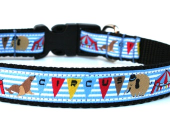 Fun Dog Collar 5/8" or 3/4" Circus Dog Collar